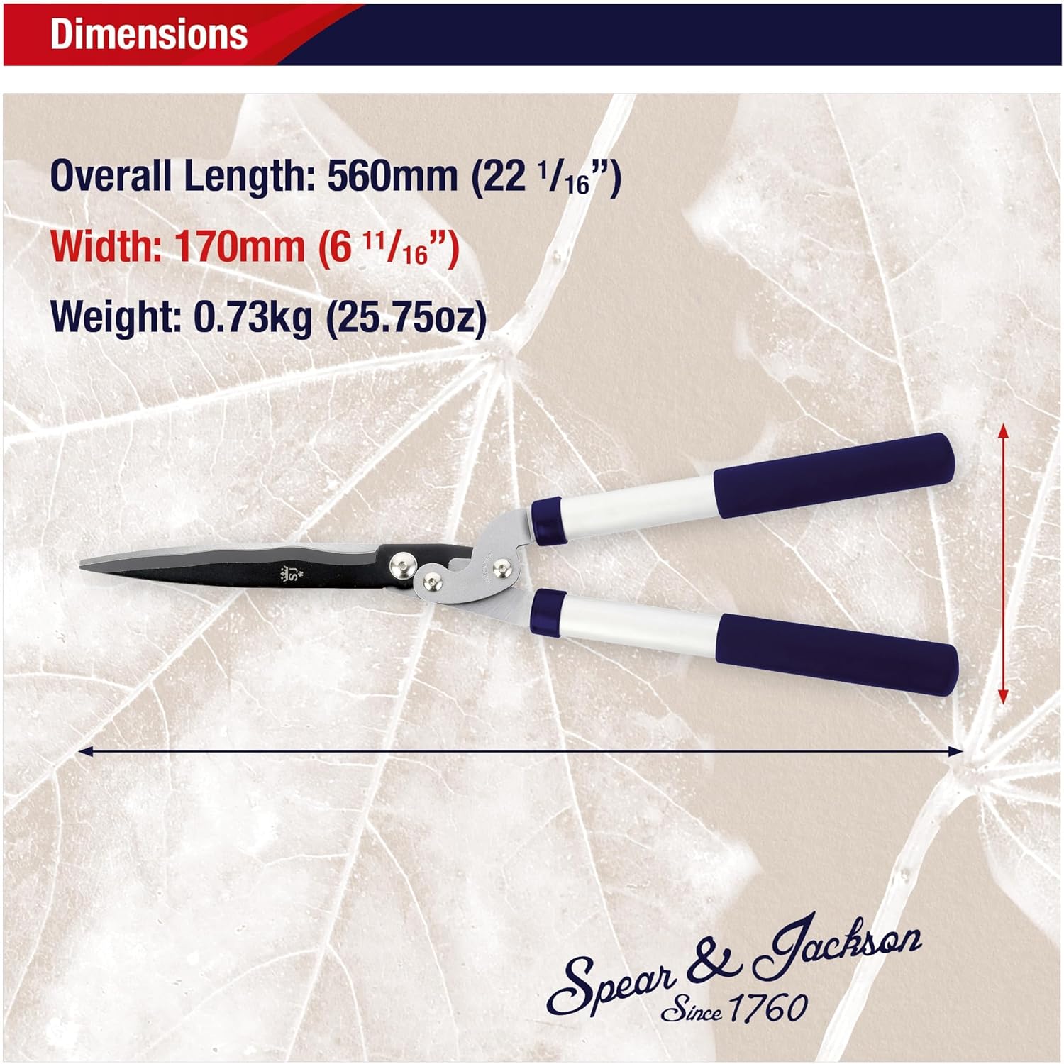 Detalle de Spear & Jackson 8170RS Razorsharp Geared Hedge Shear