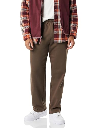 Detalle de Amazon Essentials Men's Fleece Open Bottom Sweatpant (Big & Tall) in Medium Brown, XS