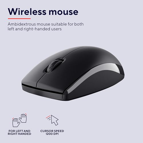 Detalle 2 de Trust Primo Set Tastiera e Mouse Wireless Italiano QWERTY Nero: efficienza, libertà e design affidabile