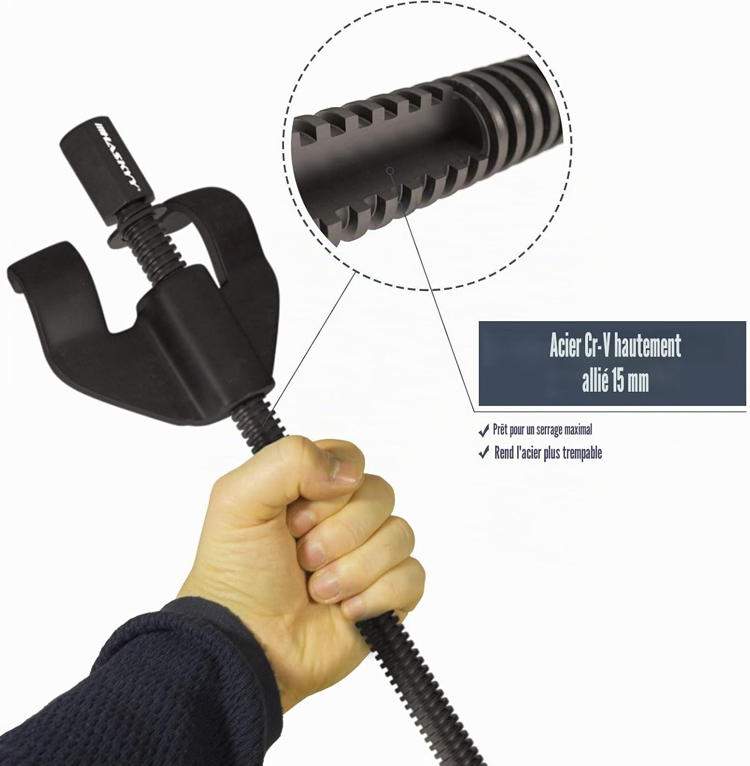 Thumbnail 5 de Kit Compresseur Ressort Amortisseur HASKYY – 2 pièces, portée 380 mm, pour montage et démontage