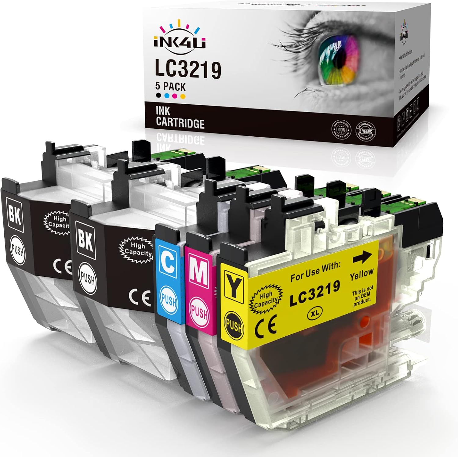 Detalle de INK4U LC3219XL tinta compatible Brother