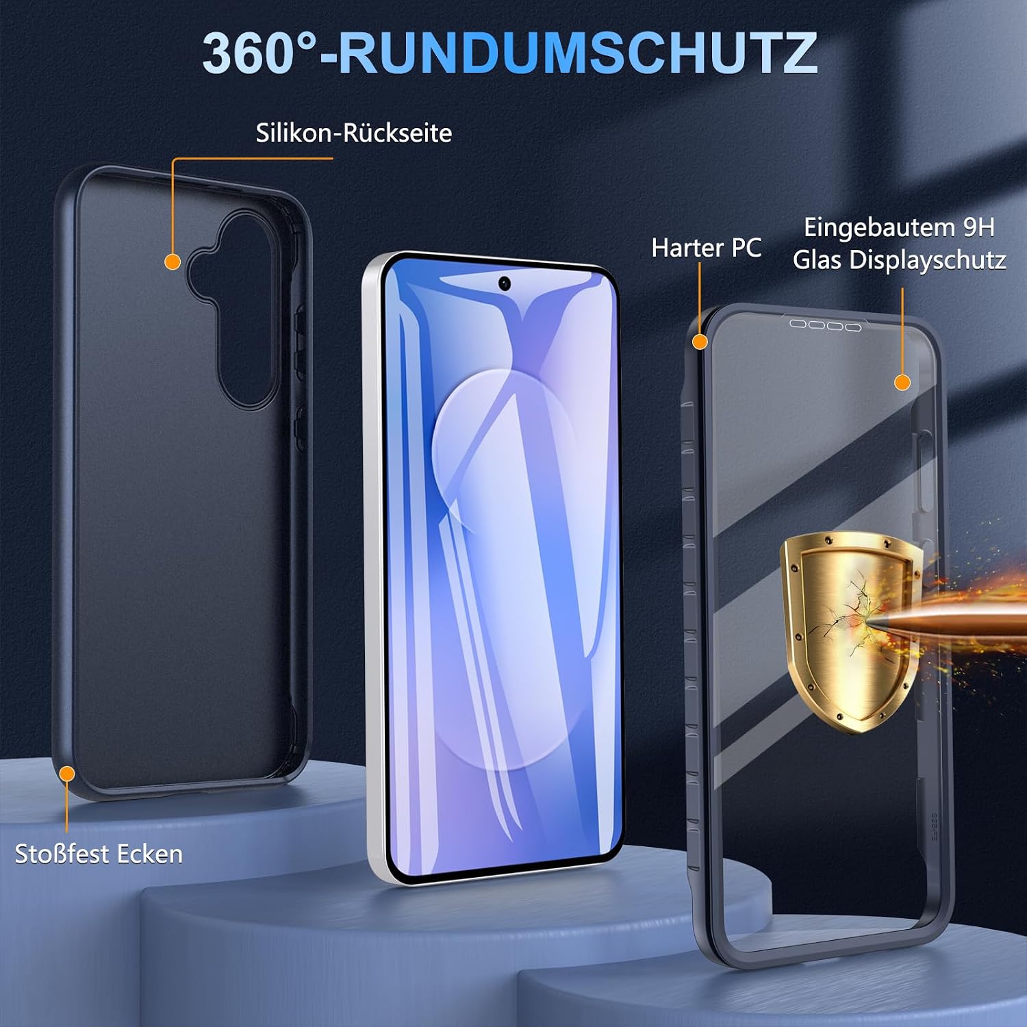 Detalle de Fin2feel Coque Samsung S25 FE 360° Bleu