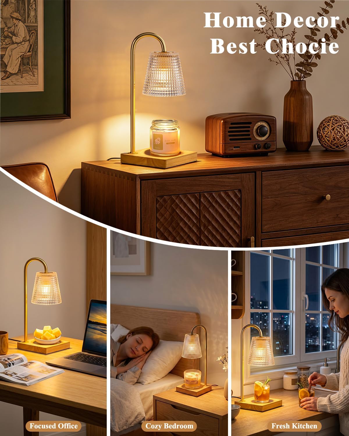 Thumbnail 5 de Hong-in Candle Warmer Lamp 8H Timer 🕯