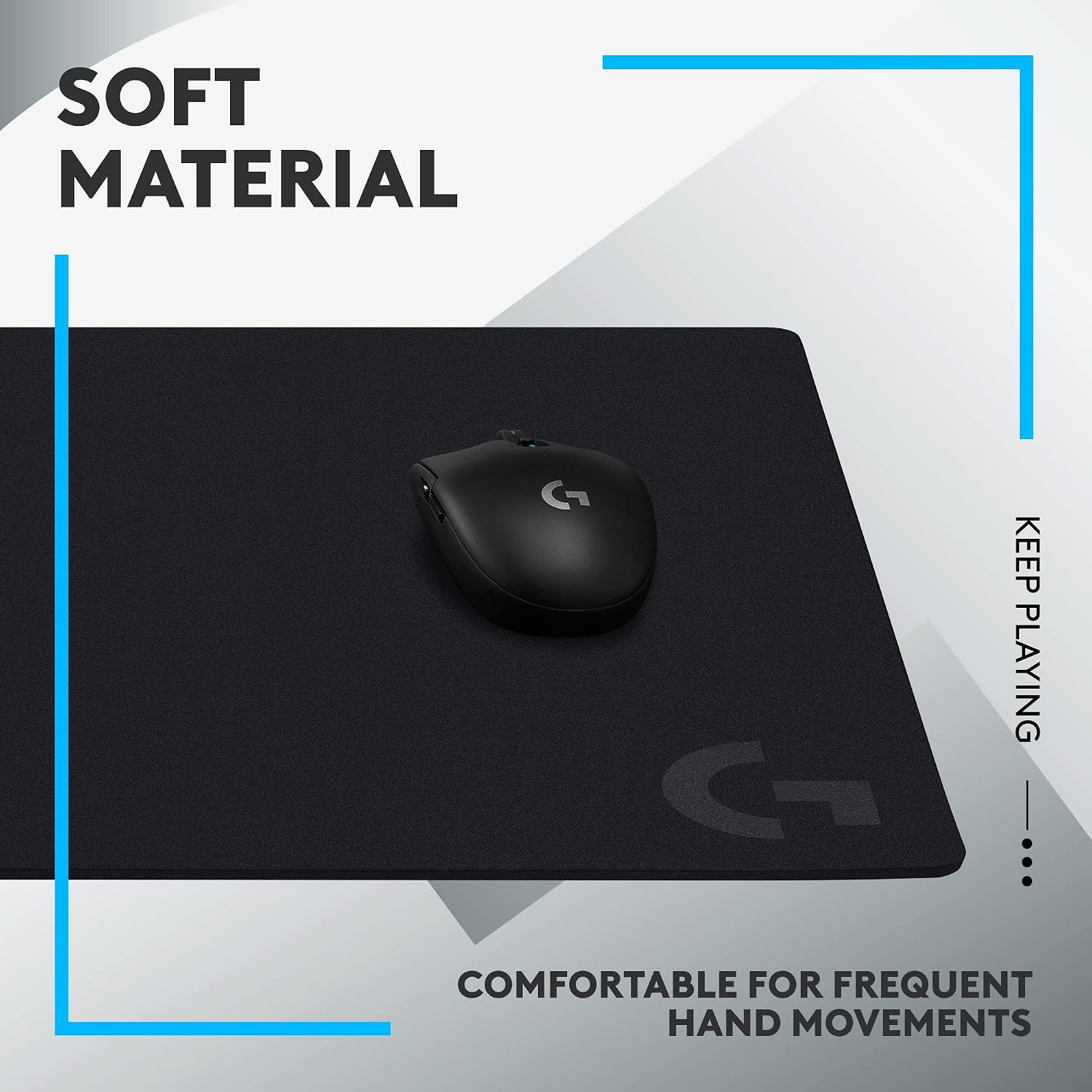 Detalle 2 de Logitech G G640 Large Cloth Gaming Mouse Pad (460 x 400 x 3 mm)