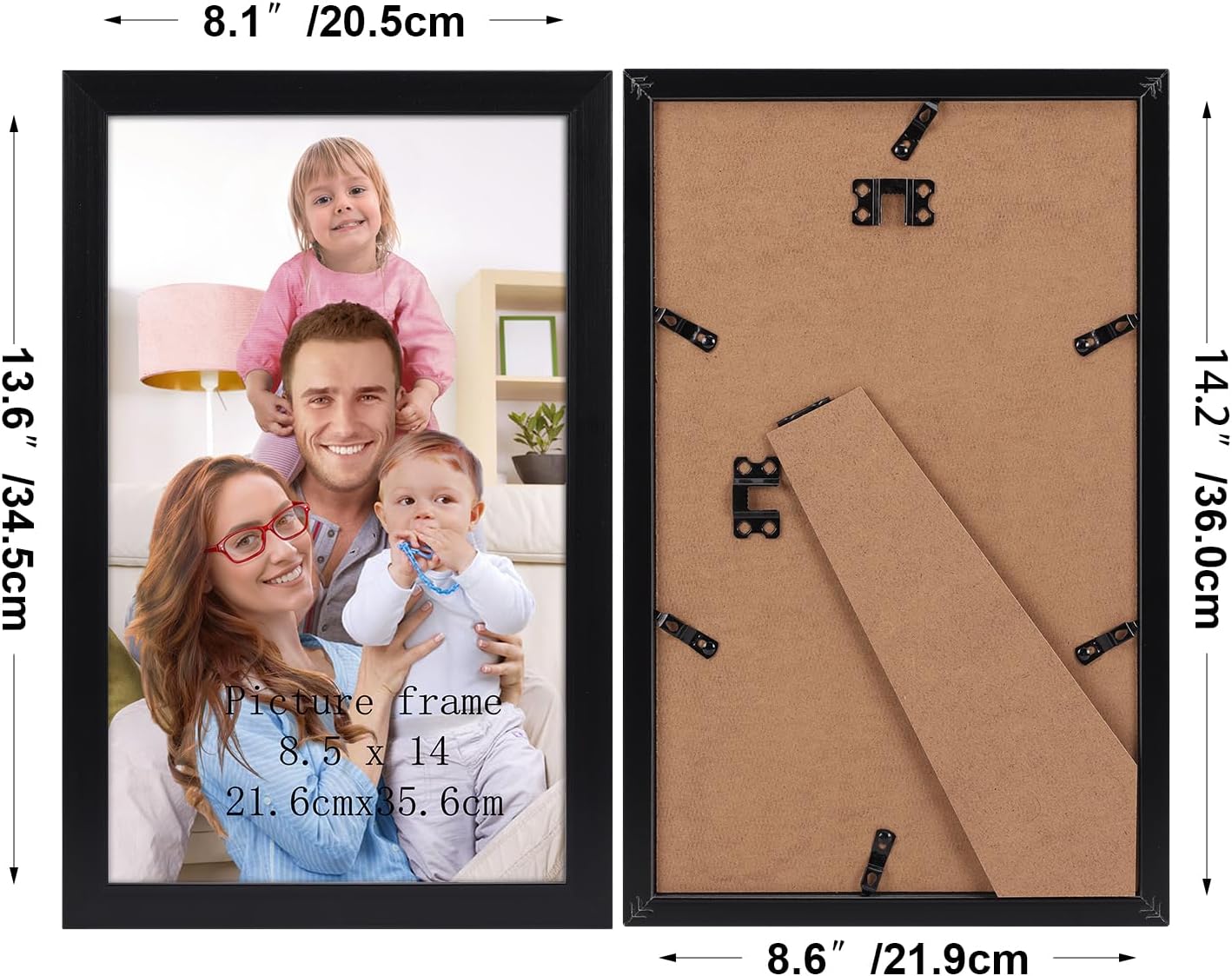 Detalle 2 de 8.5x14 picture frame set, 12 pack