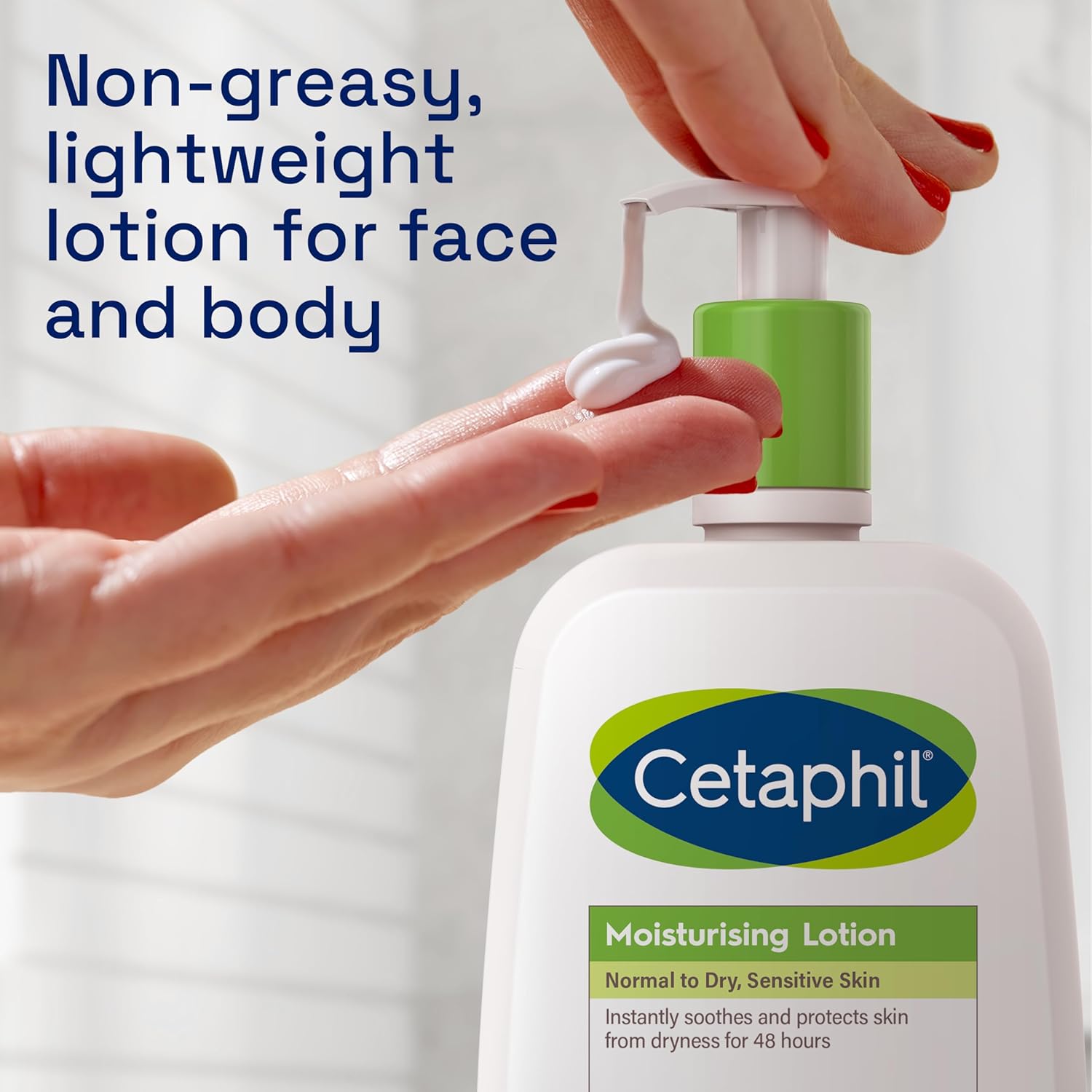 Thumbnail 6 de Cetaphil Face & Body Moisturiser (1L) with Niacinamide & Vitamin E for normal to dry, sensitive skin