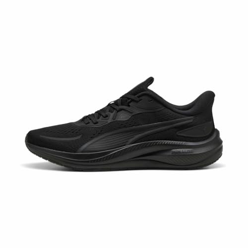 Detalle de PUMA Skyrocket Lite: tenis unisex para adultos en negro plata mate (45 EU)