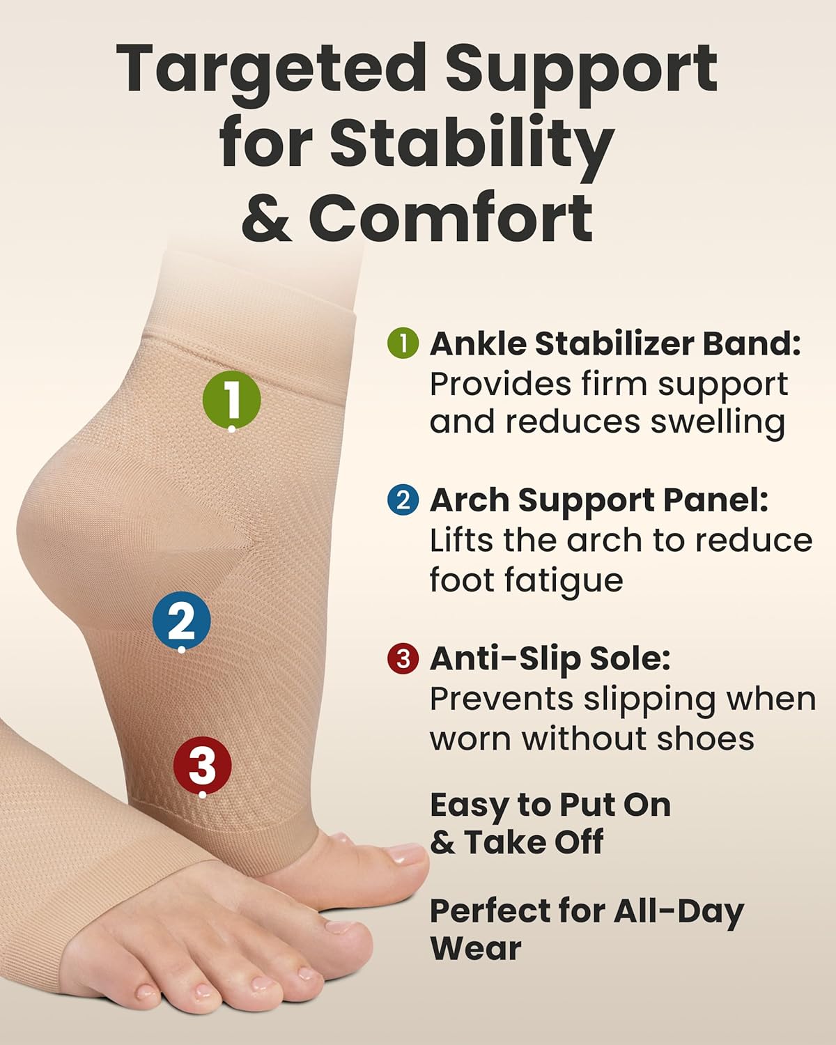 Thumbnail 6 de KEMFORD Ankle Support Compression Socks