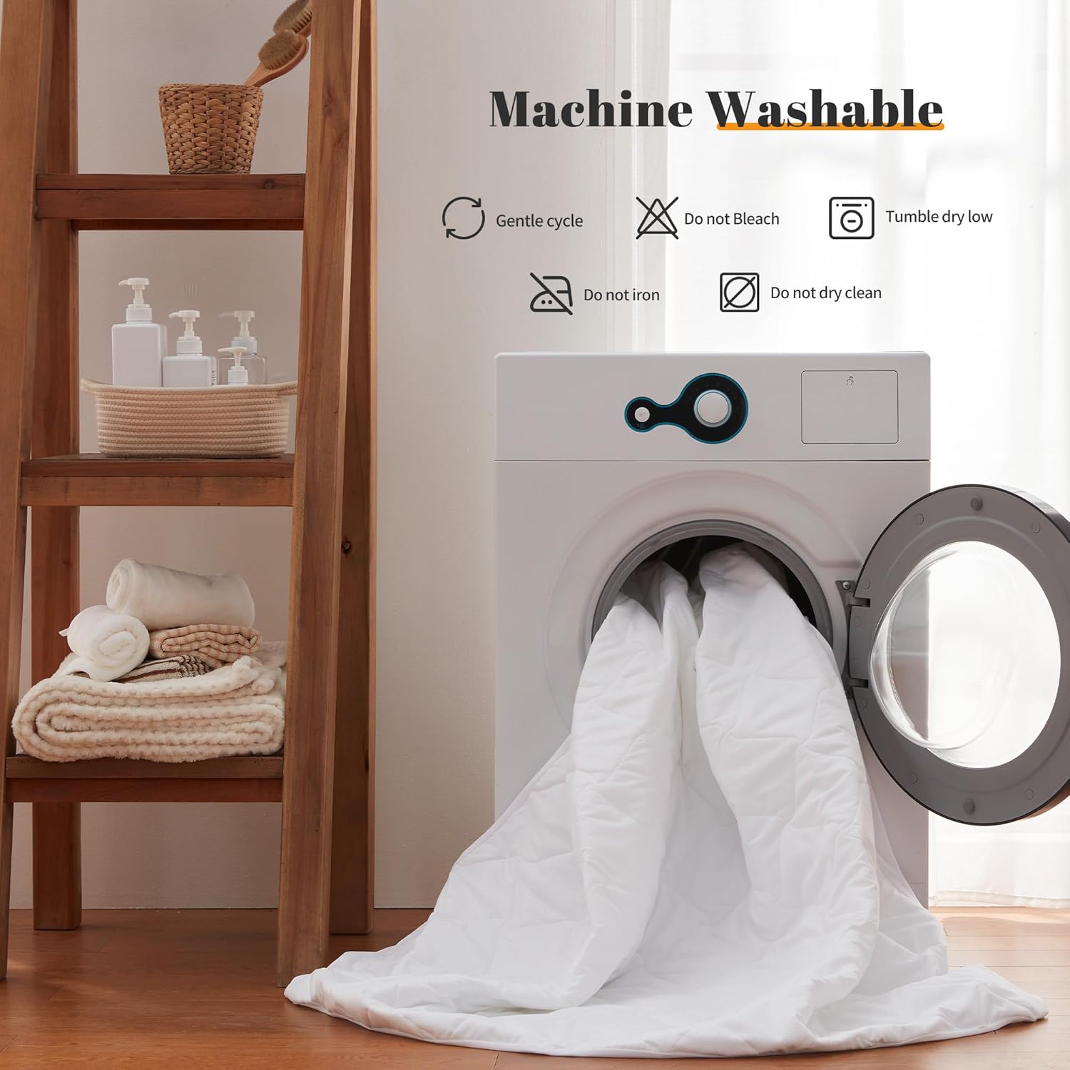 Thumbnail 6 de Sonive Coprimaterasso sottile e impermeabile 90 x 200 cm (Oeko-Tex), traspirante, bianco