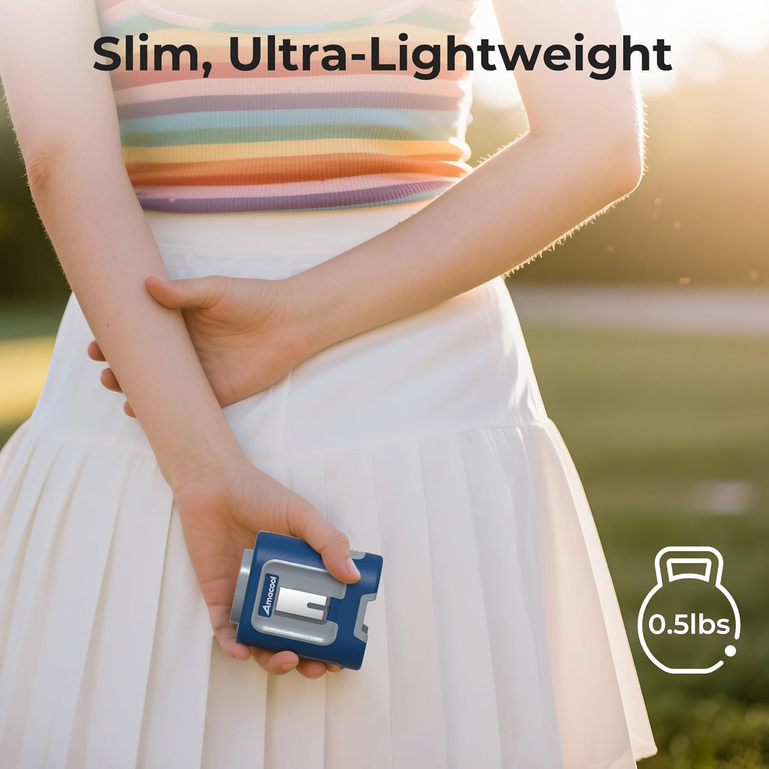 Thumbnail 5 de AMACOOL Mini Portable Waist Fan Clip-On: A versatile wearable cooling solution for outdoor heat