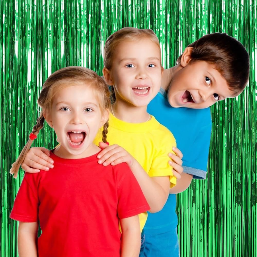Thumbnail 3 de Foil Fringe Party Backdrop, 20-Pack