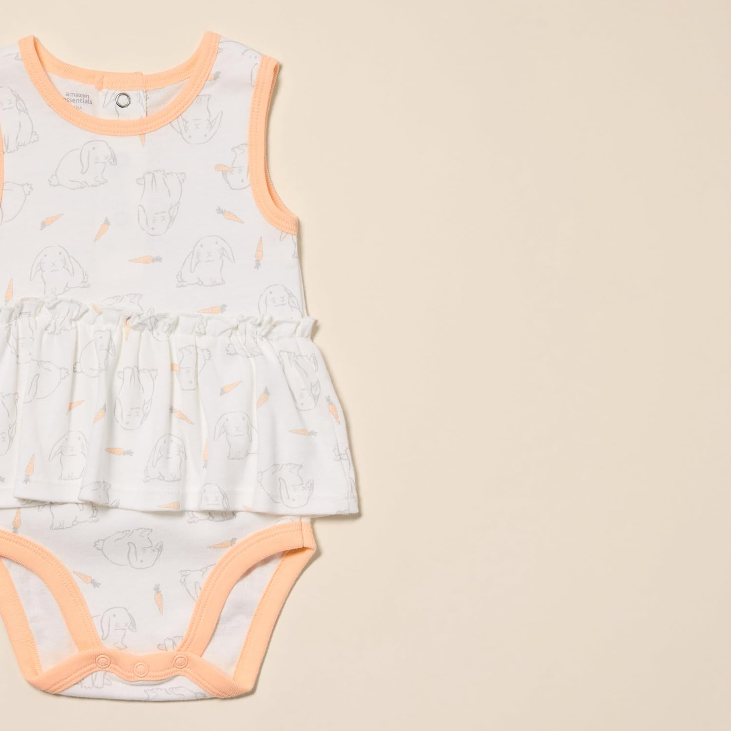 Detalle 2 de Amazon Essentials Bimba 0-24 Abiti con Body Senza Maniche – Cotone Morbido e Comfort daily