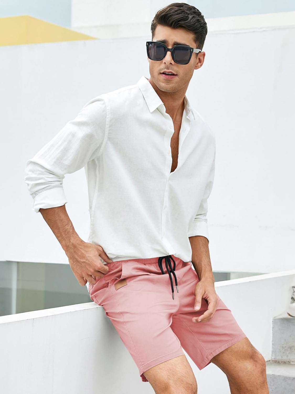 Thumbnail 3 de JMIERR Kurze Hosen Herren Sommer Shorts – Baumwolle, elastischer Bund, Taschen