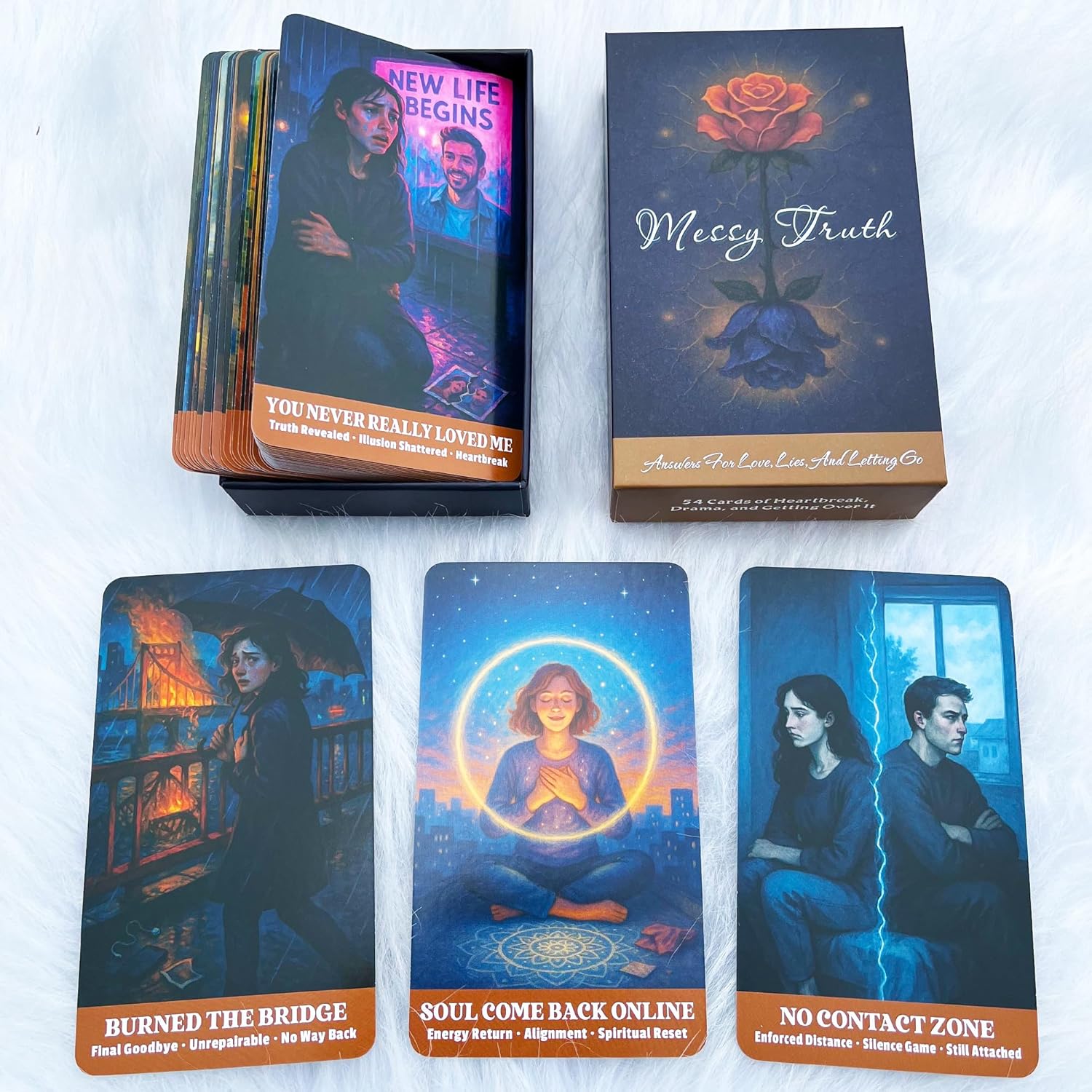 Detalle 1 de Messy Truth Oracle Cards, 54-card deck