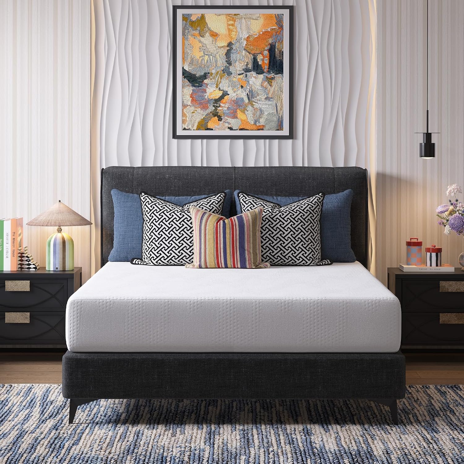 Detalle de Novilla B-2510M01908-8-T-CA Twin Mattress, 8-Inch Gel Memory Foam