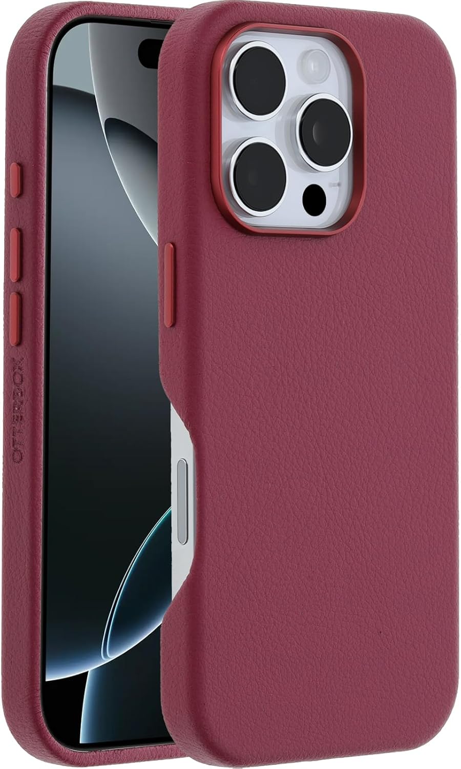 Detalle de OtterBox Symmetry Cactus Leather MagSafe iPhone 16 Pro
