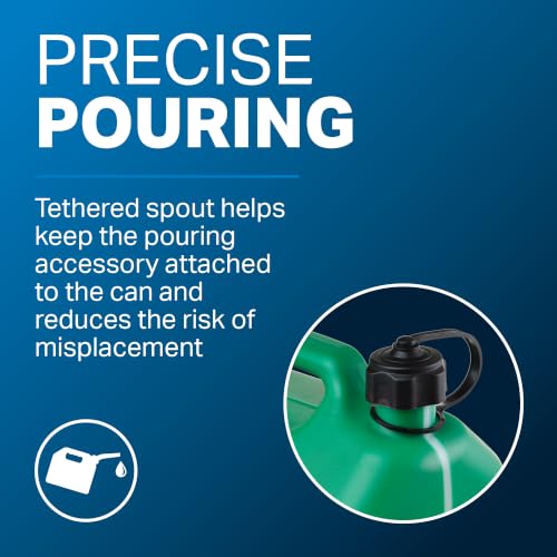Thumbnail 4 de Draper 10L Plastic Petrol Can with 290mm Spout — Portable Fuel Container