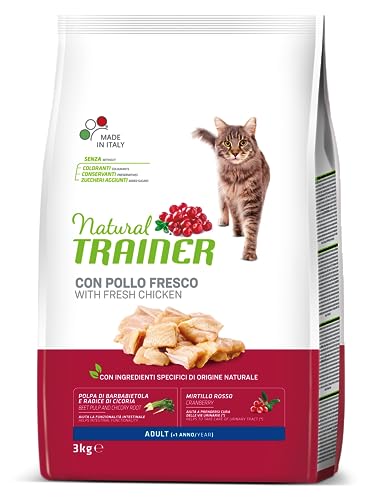 Detalle de Trainer Natural Cat Adult con Pollo 3 Kg – equilibra intestino, pelle e igiene orale