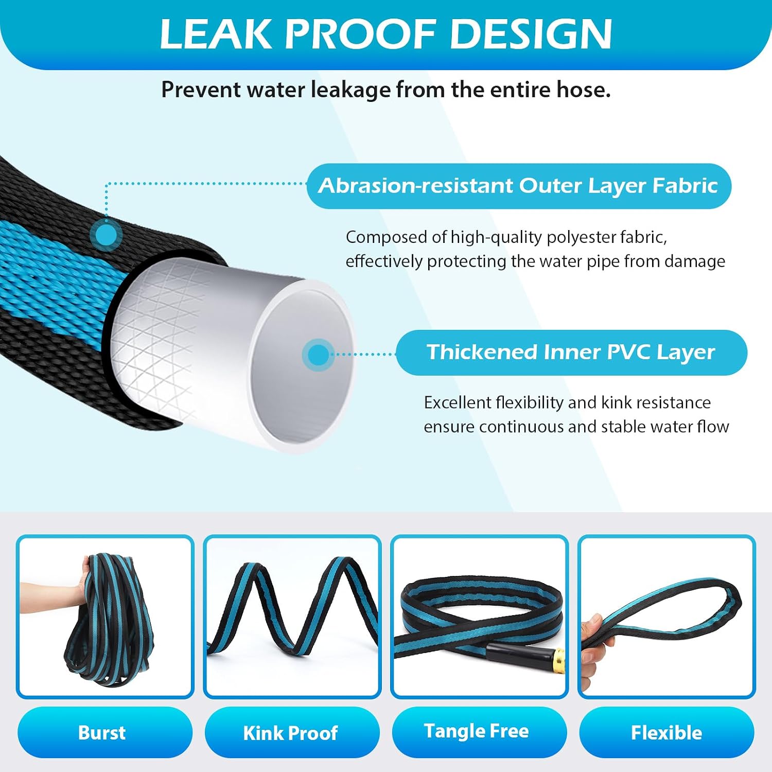 Detalle 2 de WHOBUY Garden Hose 100 ft