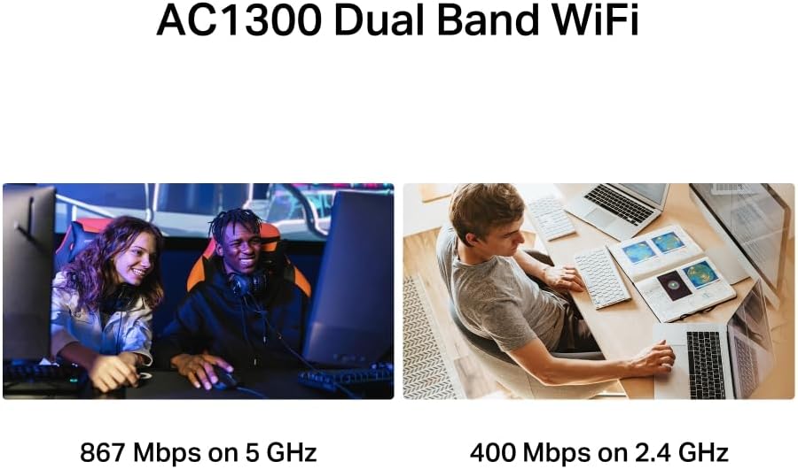 Thumbnail 2 de NEW Mercusys MA30H AC1300 WiFi 5 Dual-Band USB Dongle for PC (WPA3, MU-MIMO, Plug and Play)