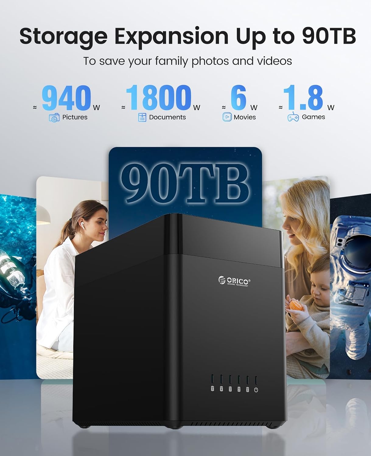 Detalle 1 de ORICO Docking Station 5 Bay USB 3.0
