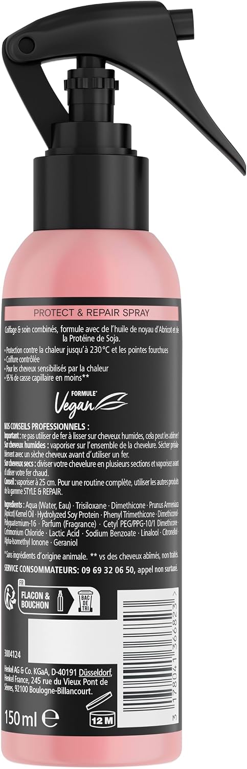 Detalle 2 de Schwarzkopf Spray Protection 230°C Style & Repair 150 ml