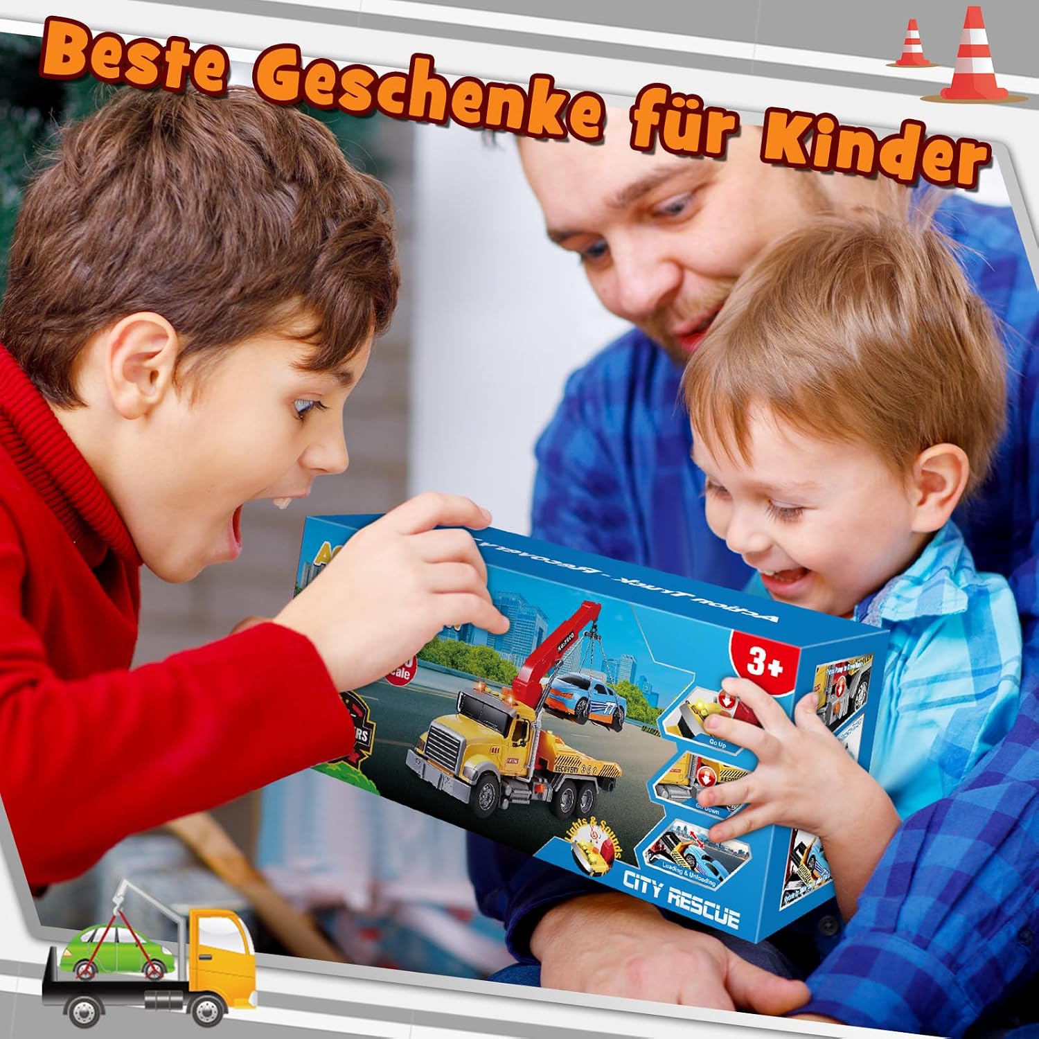 Thumbnail 6 de EUCOCO Abschleppwagen Spielzeug 1:16 ab 3
