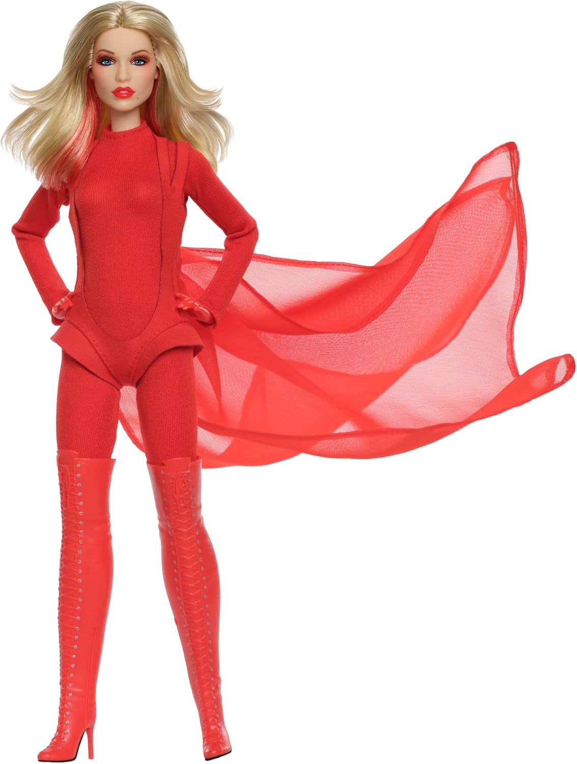 Thumbnail 3 de Barbie Signature Kylie Minogue (JBJ39) – poupée articulée en tenue rouge inspirée de « Padam Padam »
