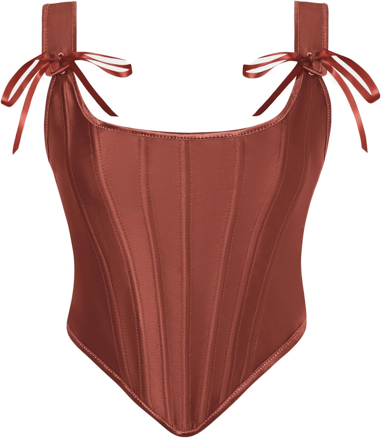 Detalle 2 de SCARLET DARKNESS corsetto rinascimentale da donna vintage in raso con lacci
