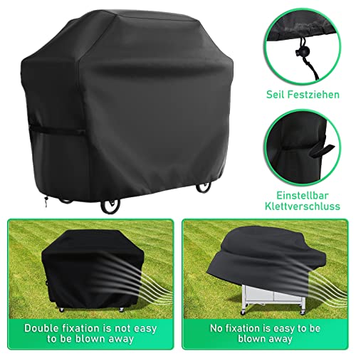Detalle de AZOMKER Funda para Barbacoa Exterior Impermeable (145 × 61 × 117 cm) – protección fiable para tu barbacoa