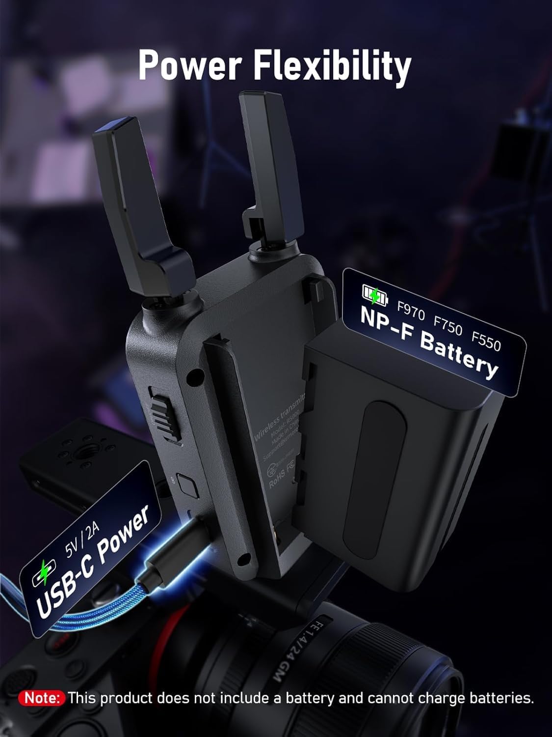 Detalle de Lemorele R5000: Drahtloses HDMI-Videoübertragungssystem mit Loopout, bis zu 4 Empfänger