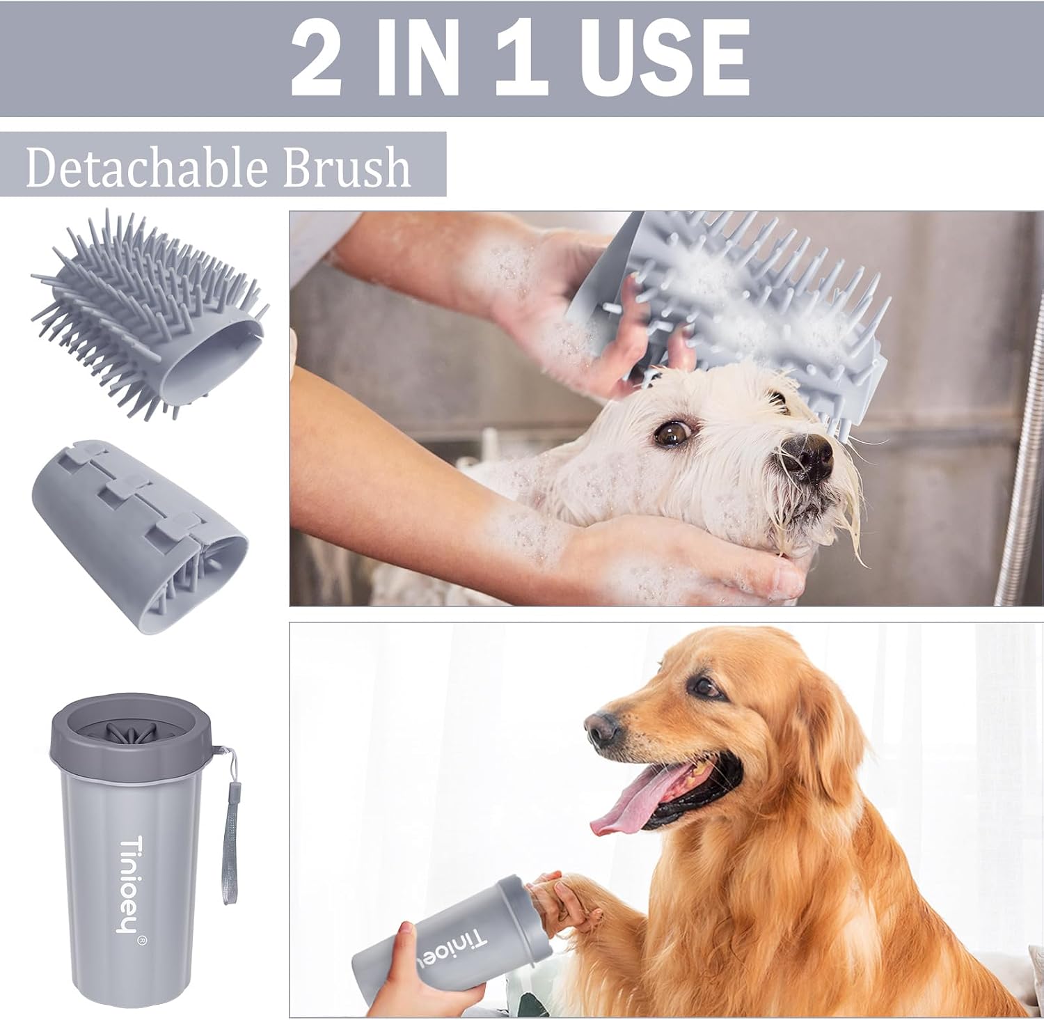 Thumbnail 6 de Tinioey Dog Paw Cleaner for Large Dogs 8.7in