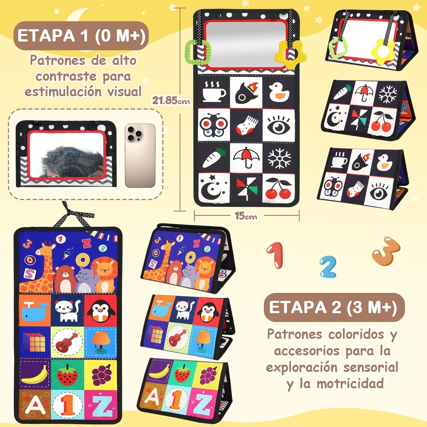 Detalle 2 de URMYWO Libro Montessori 0-12 meses