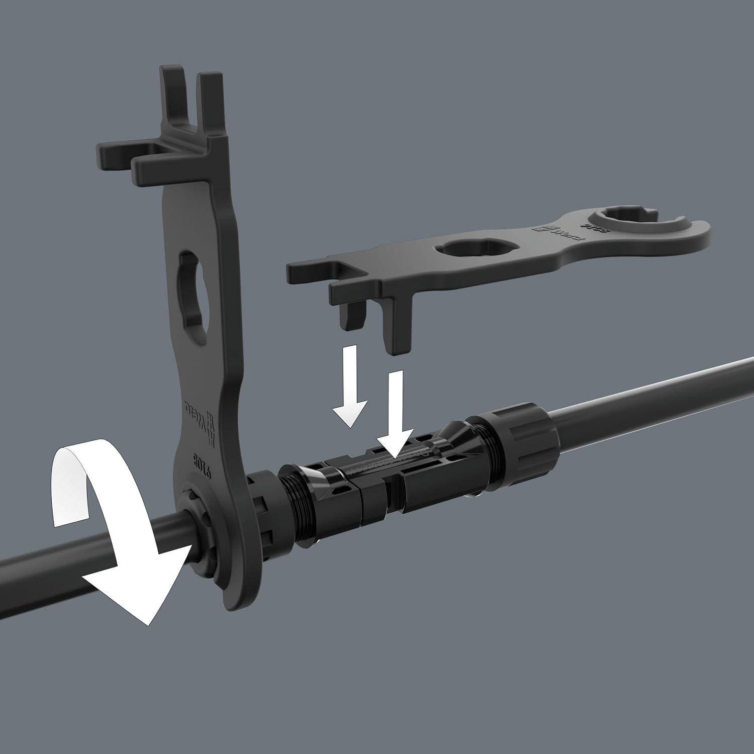 Detalle 2 de Wera 05136700001 9108/2 – Set di chiavi di montaggio per connessioni MC4 (2 pezzi)