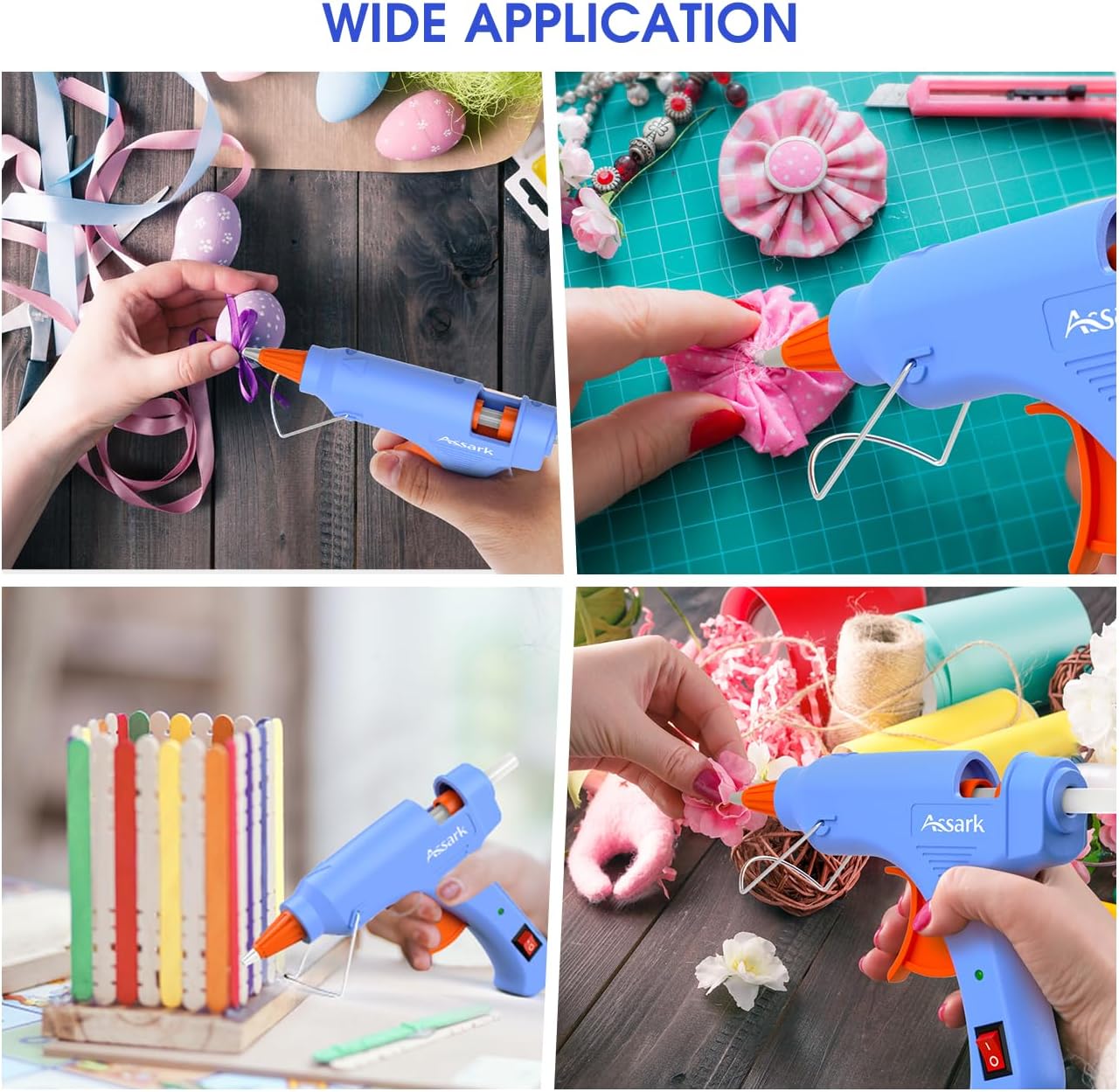 Thumbnail 5 de Hot Glue Gun Kit with 30 Glue Sticks (130mm x 7mm) – 20W mini hot melt for DIY crafts and quick home repairs