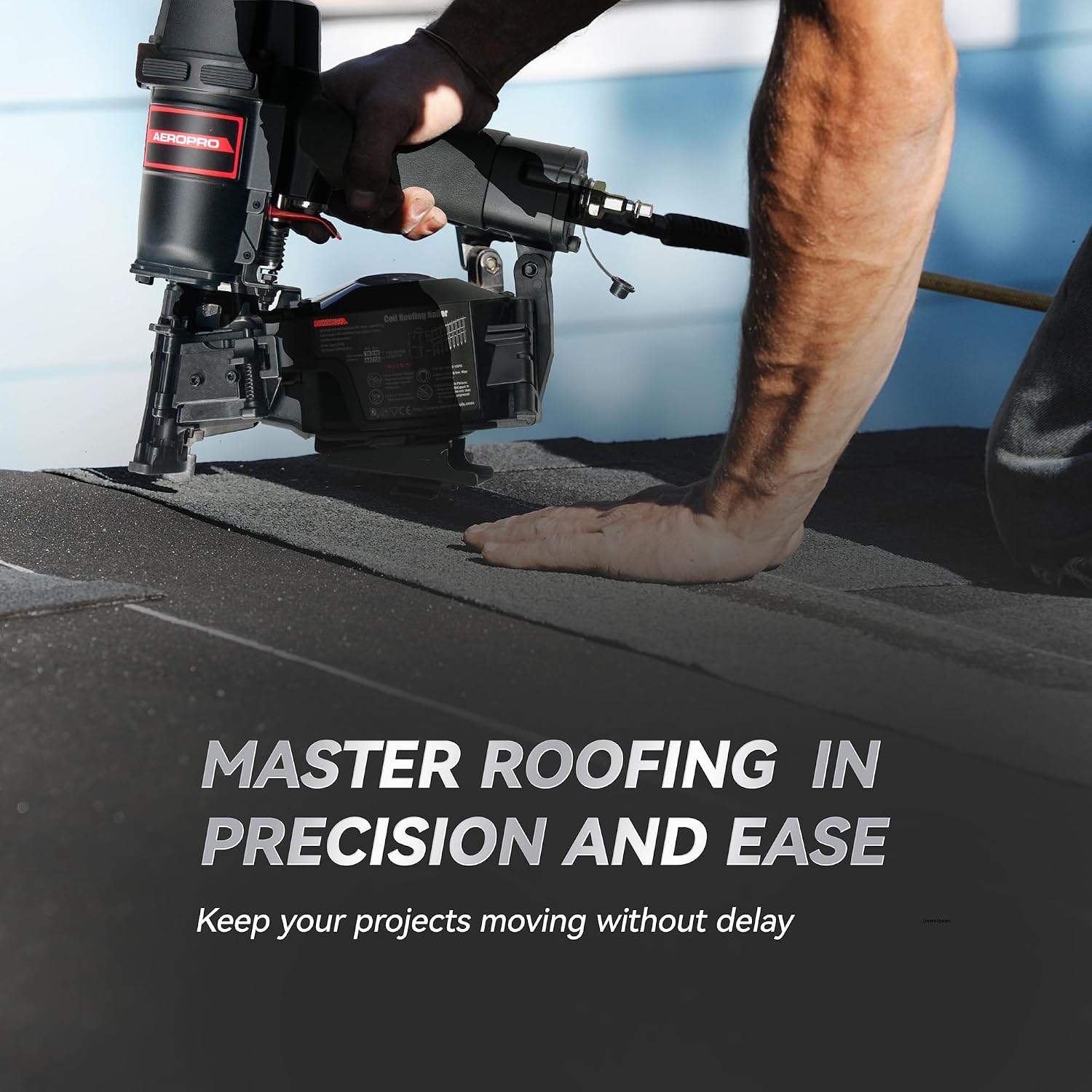 Detalle 2 de AeroPro CN45N Pneumatic Roofing Nailer, 120-Nail Magazine, 15° Coil Nails