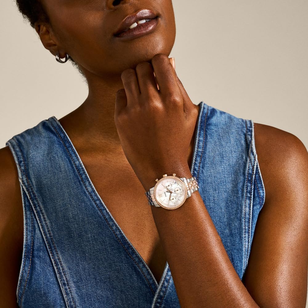 Thumbnail 1 de Orologio Fossil Neutra da donna con cronografo in acciaio e opzioni cinturino