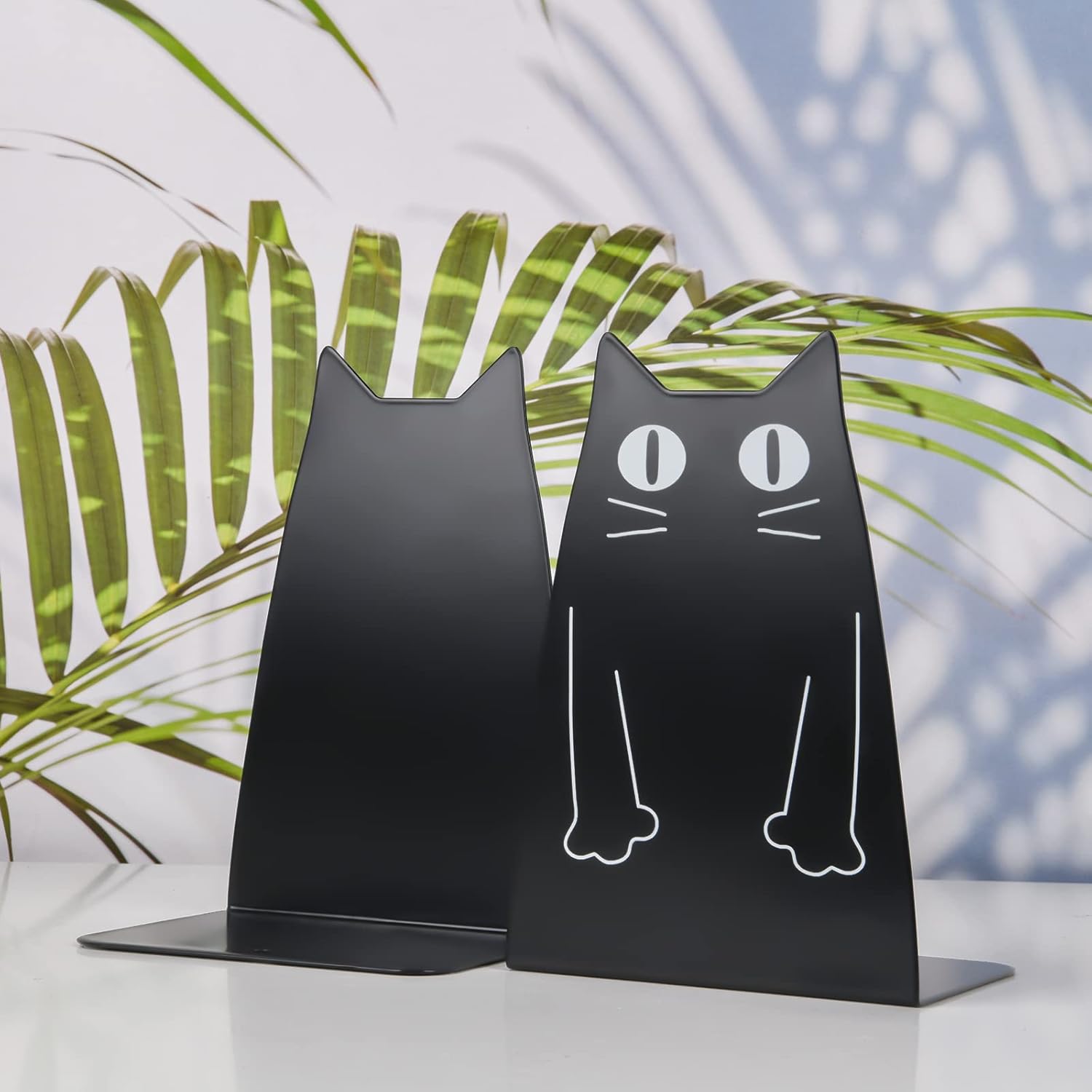 Thumbnail 1 de Hisredsun Cute Cat Metal Book End – Large Heavy-Duty Cat Bookends for Shelves
