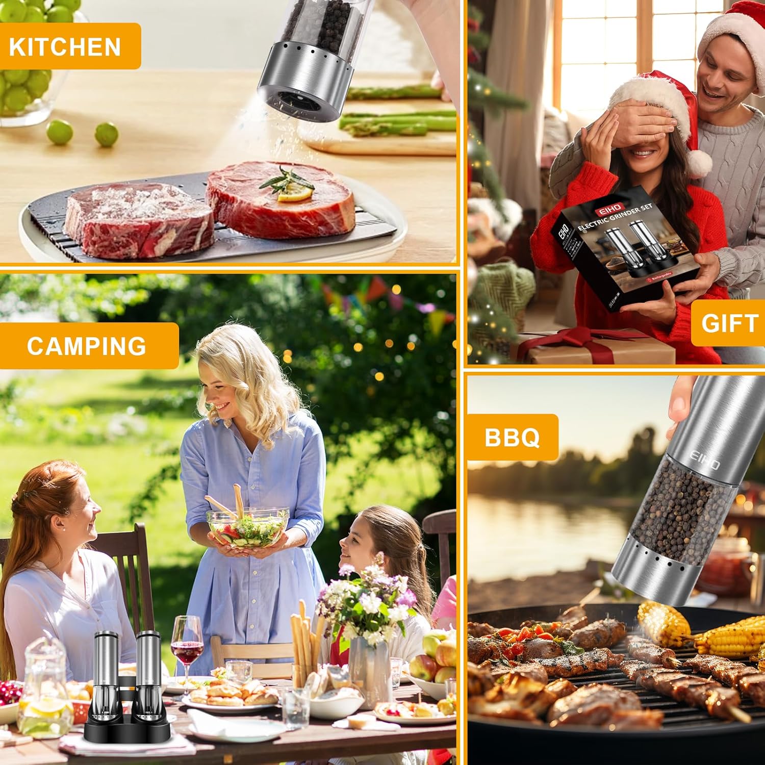 Thumbnail 6 de Rechargeable Salt & Pepper Grinder Set