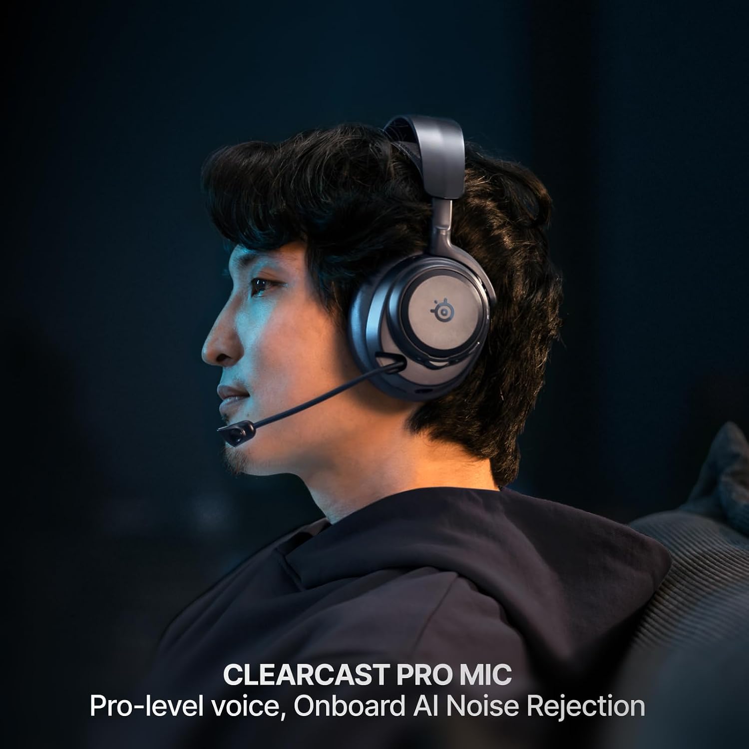 Detalle 2 de SteelSeries Arctis Nova Pro Omni 61723 Wireless Gaming Headset, ANC, Midnight Blue