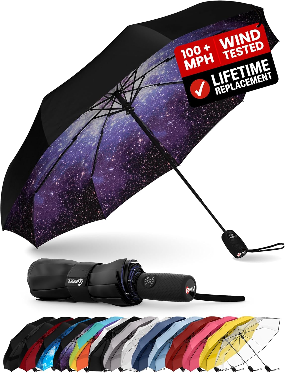 Thumbnail 6 de Repel Windproof Travel Umbrella — Compact, Auto Open ☂