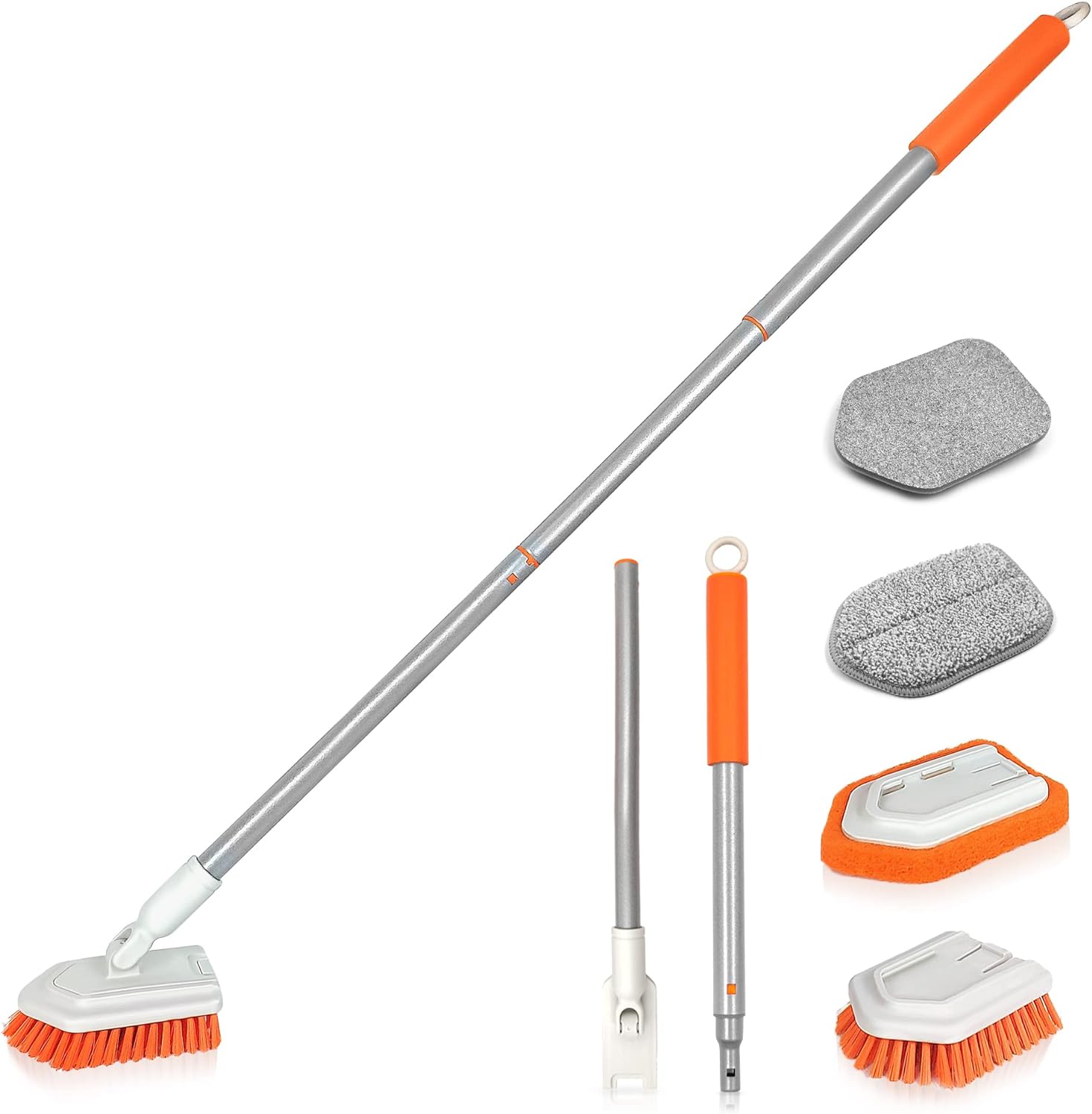 Detalle de JEHONN 4-in-1 Bathroom Scrubber 86–107 cm