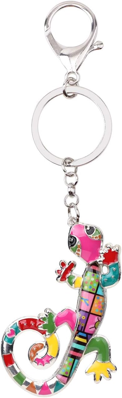 Thumbnail 3 de DOWAY Enamel Cute Lizard Gecko Keychain
