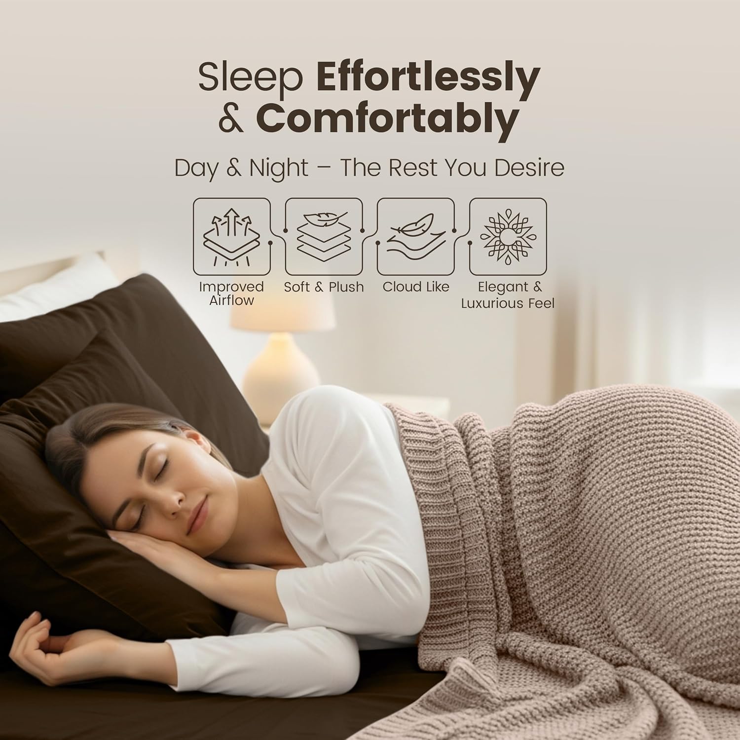 Detalle 2 de Utopia Bedding Fitted Sheet Super King 14 inch