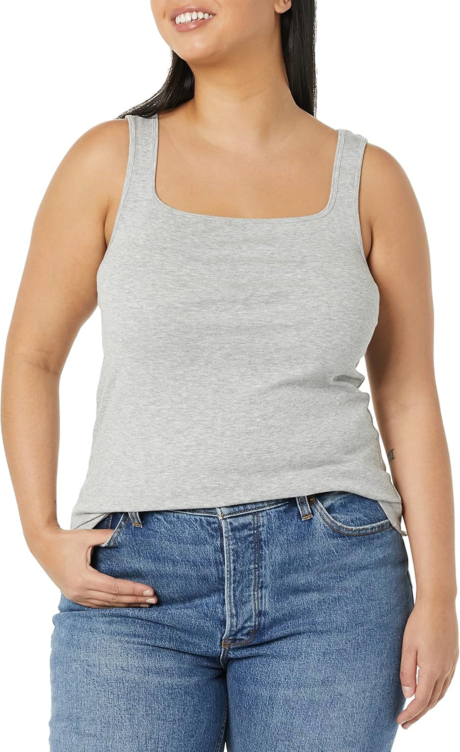 Thumbnail 4 de Amazon Essentials Damen Tanktop schmal geschnitten mit quadratischem Ausschnitt
