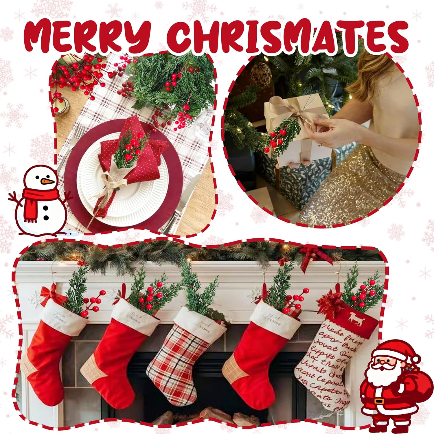 Thumbnail 5 de Weihnachts Kiefernzweige Set 40 Stück 🎄