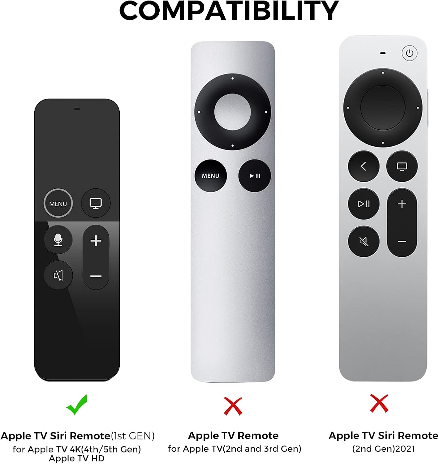 Thumbnail 1 de AhaStyle Protective Case for Apple TV Siri Remote with AirTag Holder (Midnight Blue)