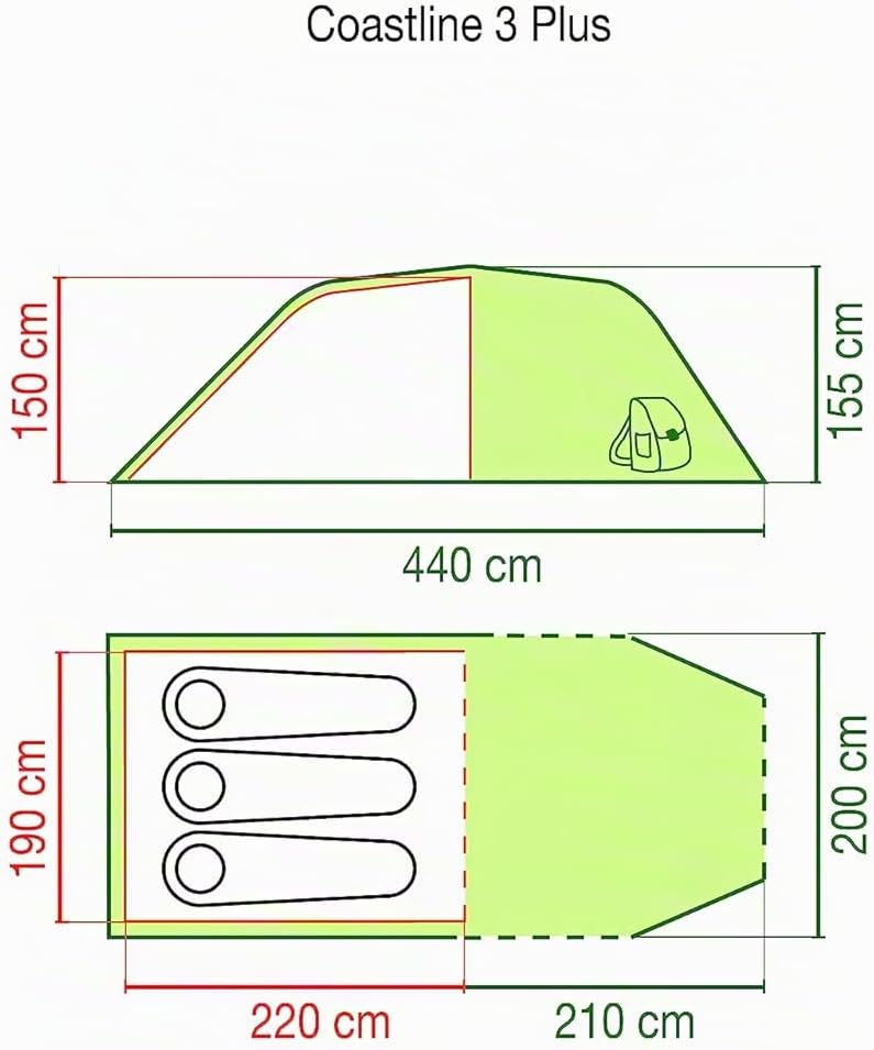 Thumbnail 6 de Coleman Tenda FastPitch: Tenda-compatta da 3 persone, montaggio rapido e impermeabile 3000 mm