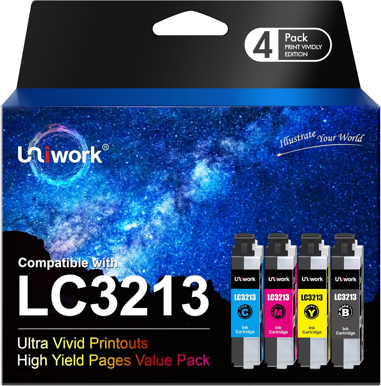 Detalle de Uniwork LC3213 Druckerpatronen 400 Seiten