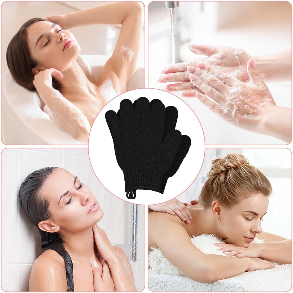 Thumbnail 6 de AYBUY 6 Pezzi Guanti Esfolianti: Guanti Scrub Corpo per Doccia, Massaggio e Rimozione delle Impurità